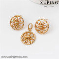 64039 Xuping fashion dubai 18k gold rani haar alibaba jewelry set